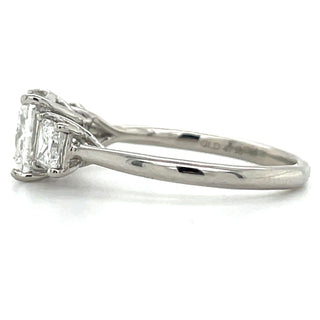 Sienna - Platinum Princess Cut Three Stone Laboratory Grown Diamond Engagement Ring