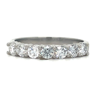 Platinum Laboratory Grown 0.72ct Seven Stone Diamond Eternity Ring