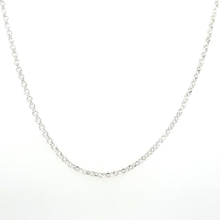 Sterling Silver Round Belcher 16” Chain