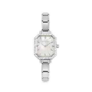 TIME PARIS WATCH, MOTHER OF PEARL, CZ