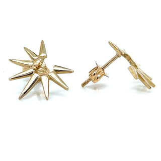 9ct Yellow Gold Sun Stud Earrings
