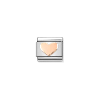 Composable Classic SYMBOLS steel and 9k rose gold Heart
