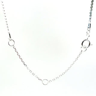 Sterling Silver Flat Serpentine Necklace