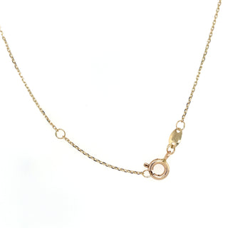 9ct Yellow Gold Paperclip & Pearl Trio Necklace