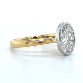 ISABELLE - 18CT YELLOW GOLD
2.59CT LABORATORY GROWN
OVAL DIAMOND BEZEL SET
SOLITAIRE ENGAGEMENT RING