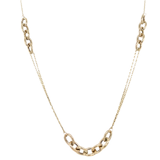 9ct Yellow Gold Belcher & Trace Necklace