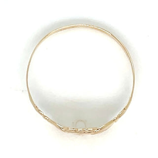 Vintage 9ct Yellow Gold Petite Claddagh Ring