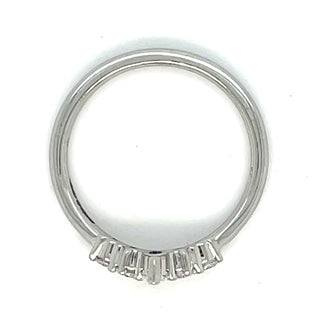 Platinum Laboratory Grown 0.33ct Marquise And Pear Crown Diamond Ring