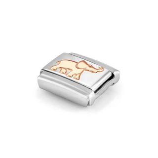 Composable Classic SYMBOLS steel and 9k rose gold Elephant