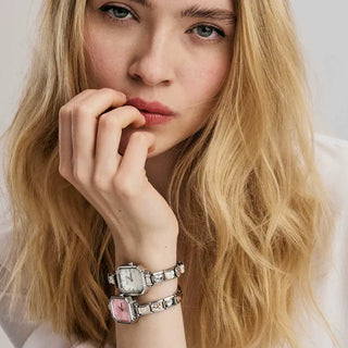 TIME PARIS WATCH, MOTHER OF PEARL, CZ