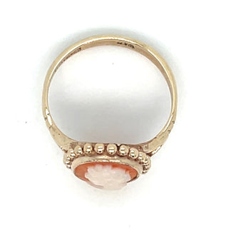 Vintage 9ct Yellow Gold Cameo Ring