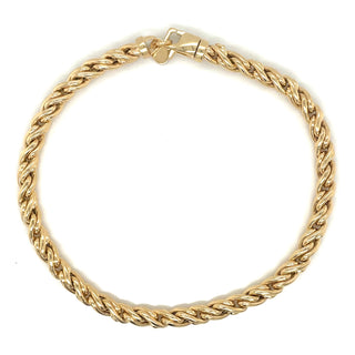 9ct Yellow Gold Rope Style Bracelet