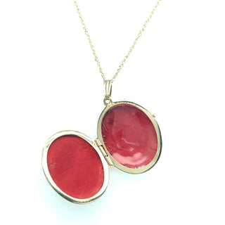 Vintage 9ct Yellow Gold Detailed Locket Pendant
