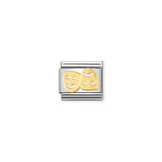 COMPOSABLE Classic FUN in stainless steel with 18k gold Masks