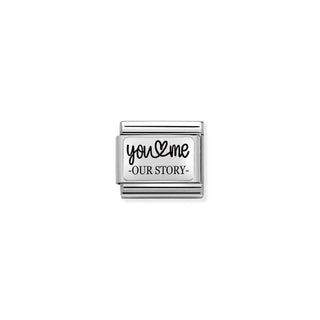 Composable Classic PLATES (IC) steel and 925 sterling silver You and Me story