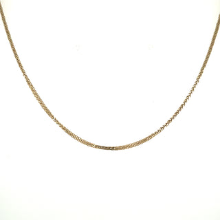 9ct Yellow Gold Spiga Chain 16” With 2” Extension