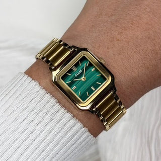 Gracieuse Petite Watch Steel, Green, Gold Colour