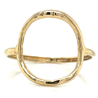 9ct Yellow Gold Open Circle Ring