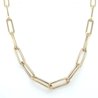 9ct Yellow Gold Oval Link 18” Necklace