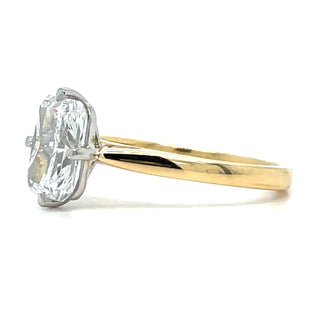 Porter - 18ct Yellow Gold Laboratory Grown 2.03ct Radiant Cut Solitaire Diamond Ring