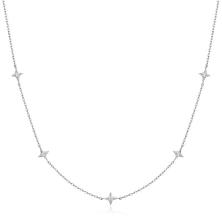 Ania Haie Silver Stars Station Necklace