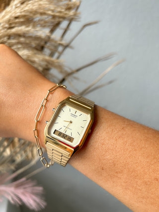 Casio Vintage Golden Watch