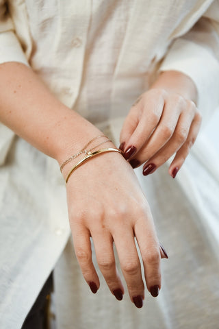 Golden Round Bangle