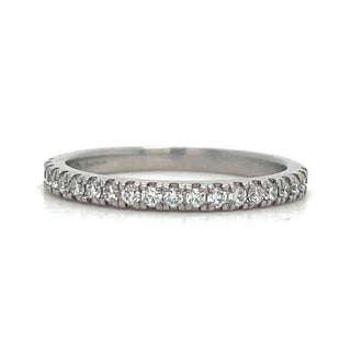 Evelyn Ring Set - Platinum Laboratory Grown 4.30ct Round Brilliant Solitaire With Hidden Halo And Castle Set Diamond Band Ring Set