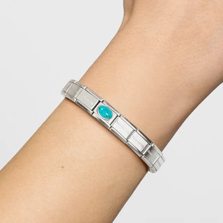 Composable Classic HARD STONES steel and 925 sterling silver Turquoise