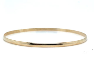 Vintage 9ct Yellow Gold 3mm Bangle