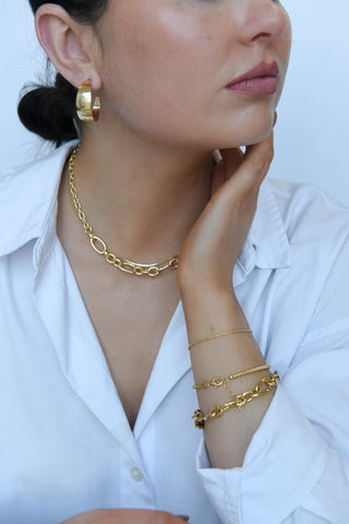 Golden Multi Link Necklace