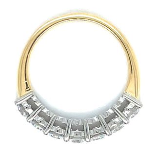 18ct Yellow Gold Laboratory Grown 1.06ct Seven Stone Diamond Ring