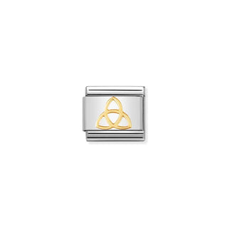 CHARM, COMPOSABLE LINK, TRINITY KNOT GOLD