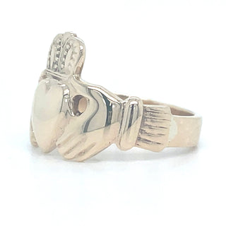 Vintage 9ct Yellow Gold Gents Claddagh Ring