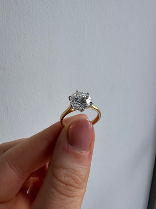 Alina - 18ct Yellow Gold 2.50 / 2.52ct Laboratory Grown Six Claw Round Brilliant Diamond Solitaire Engagement Ring
