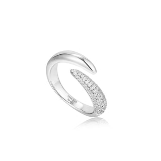 Ania Haie Silver Sparkle Wrap Adjustable Ring