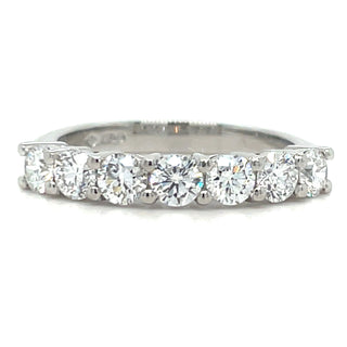 Platinum Laboratory Grown 1.02ct Seven Stone Diamond Ring
