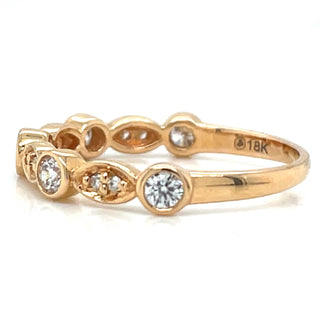 18ct Rose Gold Earth Grown 0.35ct Diamond Ring