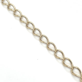 Vintage 9ct Yellow Gold Oval Link 9” Bracelet