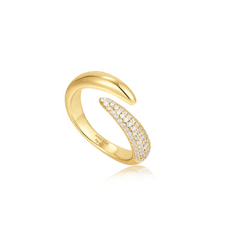 Ania Haie Gold Sparkle Wrap Adjustable Ring