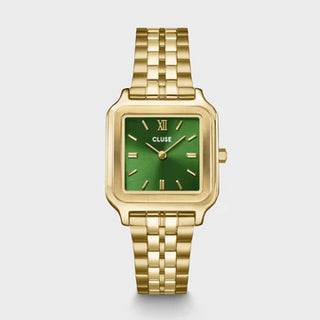 Cluse Gracieuse Watch Steel, Forest Green, Gold Colour