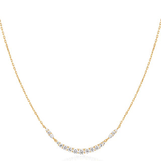 Ania Haie Gold Arc Pavé Necklace