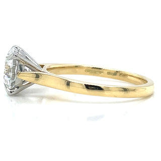 Lily - 18ct Yellow Gold Laboratory Grown 1.70ct Round Brilliant Solitaire Diamond Ring