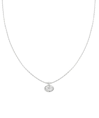 Ania Haie Silver Bezel Organic Pebble Necklace