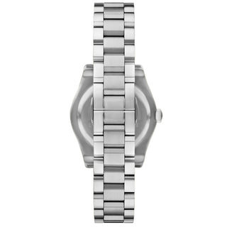 Emporio Armani FEDERICA Green Dial Watch with Silver Bracelet