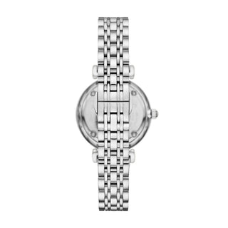 Emporio Armani Gianna T-Bar Silver Watch with Mother of Pearl Dial