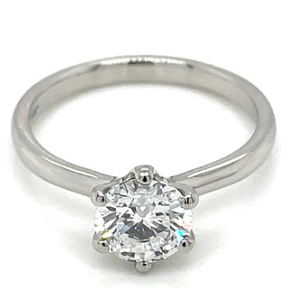 Bláithín - Platinum Laboratory Grown 1.06ct Six Claw Round Brilliant Diamond Engagement Ring