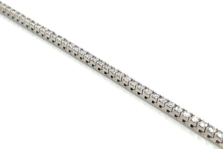 18ct White Gold Laboratory Grown 2.80ct Diamond Tennis Bracelet