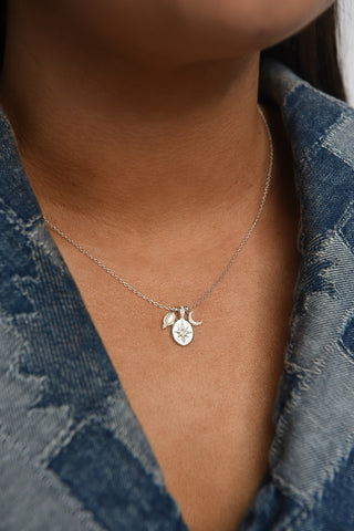 Sterling Silver Cz Astral Necklace