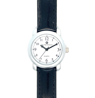 Boys Communion Watch With Black Leather Strap